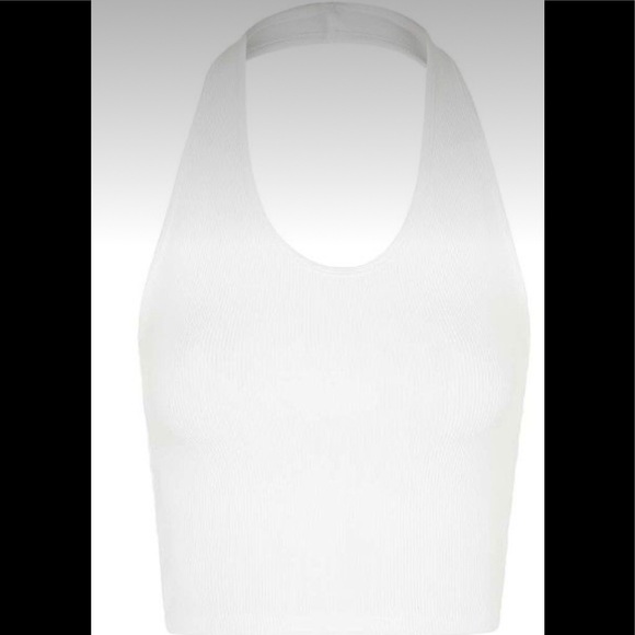 Ribbed halter top - Picture 2 of 3